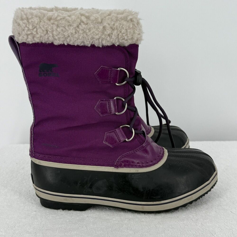 Sorel Yoot Pac Snow Boots Purple Women’s Size 7 Rubber Sole Duck